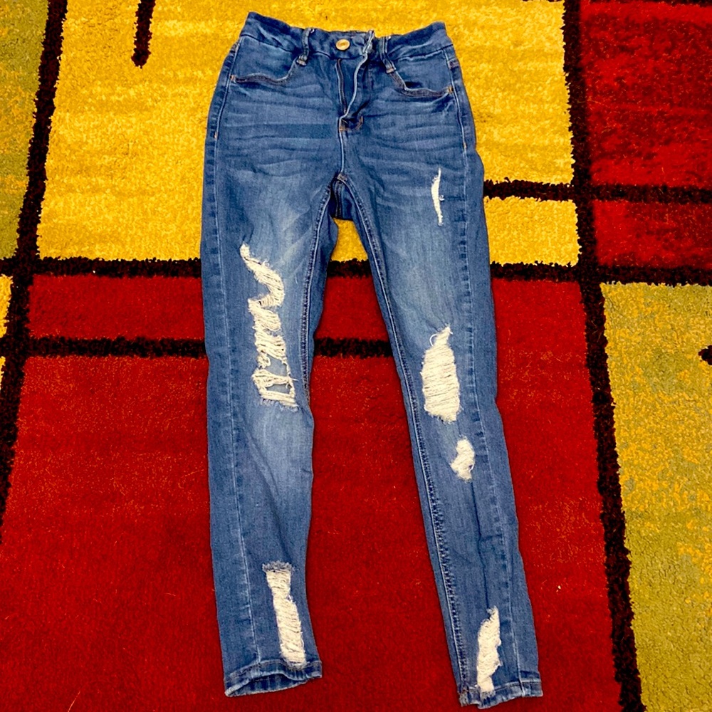 Rue21 skinny ripped jeans.